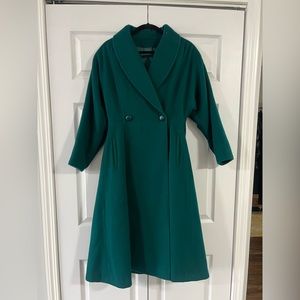 Forest Green Wool Peacoat